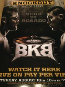 BKB Big Knockout Boxing Vera Vs Rosado Poster Print Mandalay Bay