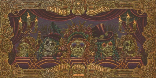 Guns N' Roses - 2023 Luke Martin Poster Foil Print