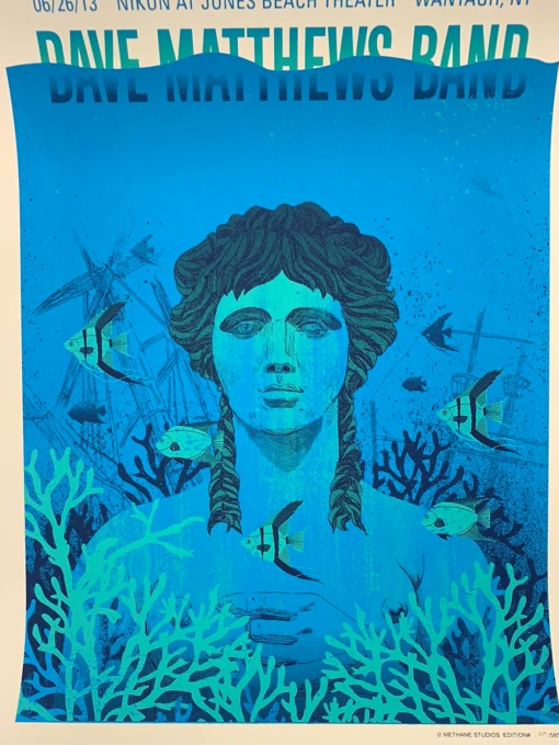 Dave Matthews Band - 2013 Methane Poster Wantagh, NY Jones Beach