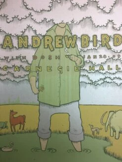 Andrew Bird - 2009 Jay Ryan Poster New York City, NY Carnegie Hall