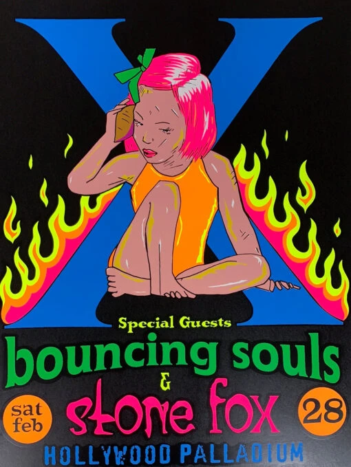 X - 1998 T.A.Z. Poster Hollywood, CA Palladium 1st Ed