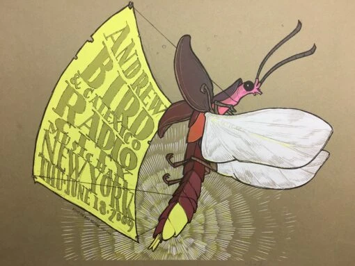 Andrew Bird - 2009 Jay Ryan Poster New York City, NY Radio City Music Hall