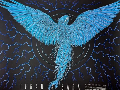 Tegan & Sara - 2013 Todd Slater Poster Austin, TX