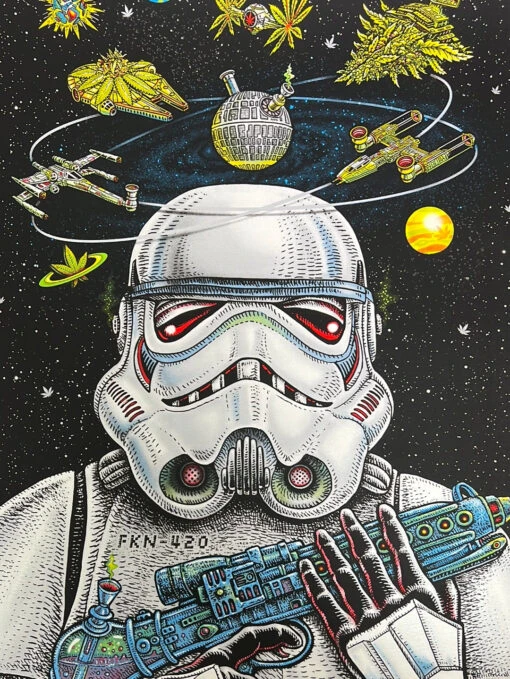 Stoned Trooper #2 - 2022 EMEK Poster Stoned Wars Art Print