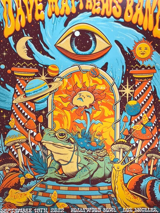 Dave Matthews Band - 2022 Pedro Correa Poster Los Angeles, CA N1