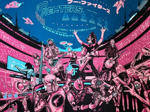 Foo Fighters - 2021 Jason Malmberg Poster Sacramento, CA