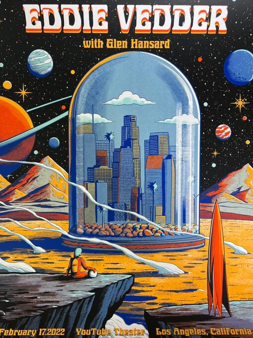 Eddie Vedder - 2022 Pedro Correa Poster Los Angeles, CA