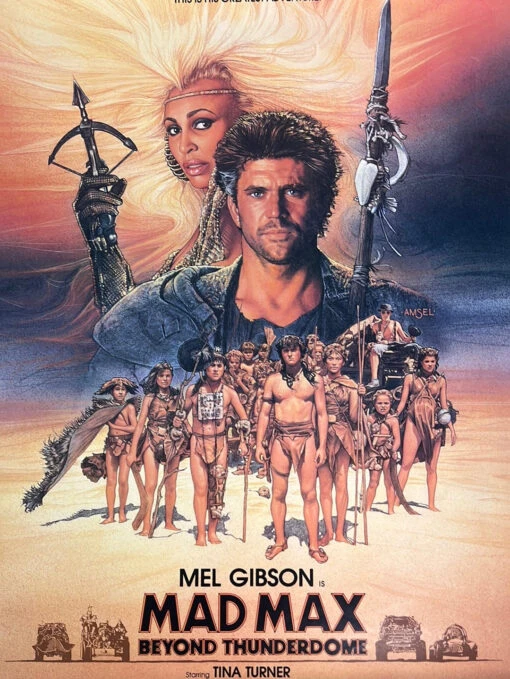 Mad Max Beyond Thunderdome - 1985 One Sheet Movie Poster Original Vintage 27x41