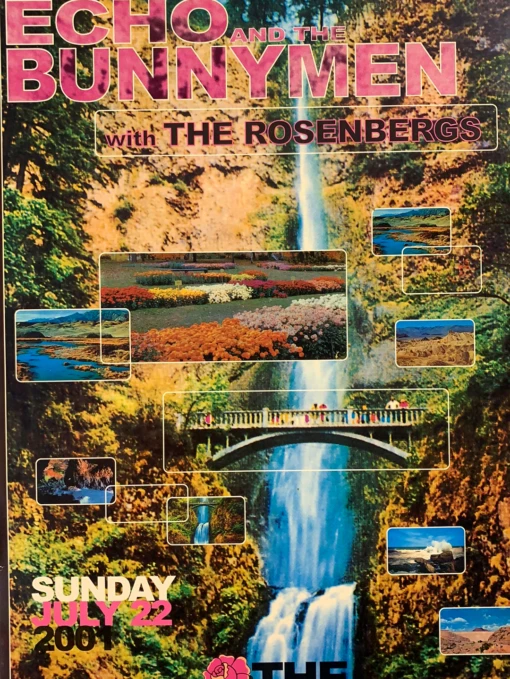 Echo And The Bunnymen - 2001 Forest Love Poster Fillmore Auditorium San Fran 1st