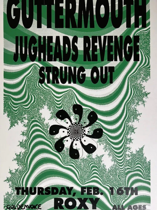 Guttermouth - 1995 Matt Getz Poster Hollywood, CA The Roxy