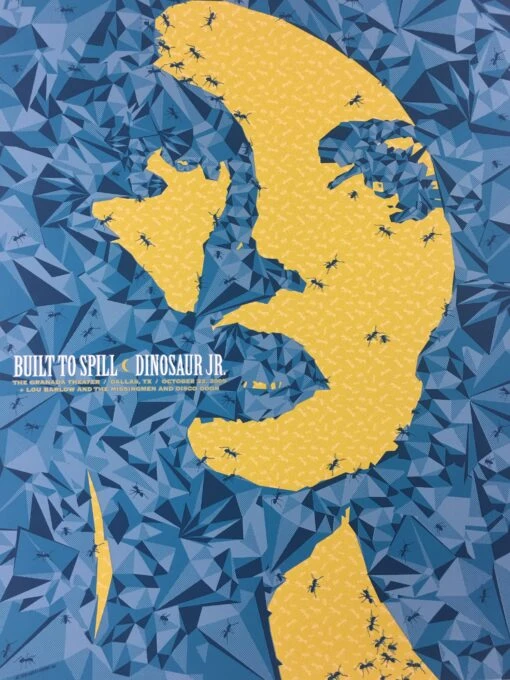 Built To Spill, Dinosaur Jr. - 2009 Todd Slater Poster Dallas, Tx Granada Theate