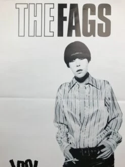 The Fags - Idol Records Original Poster Detroit, MI Dallas, TX